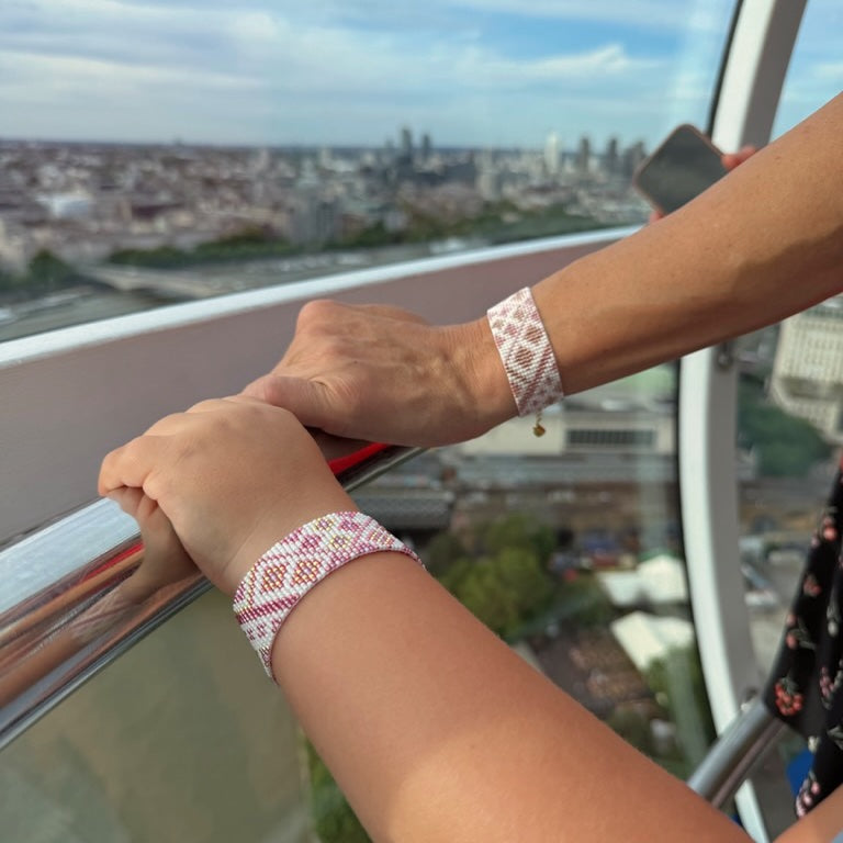 Gina Classic Bracelet - Pink & Gold