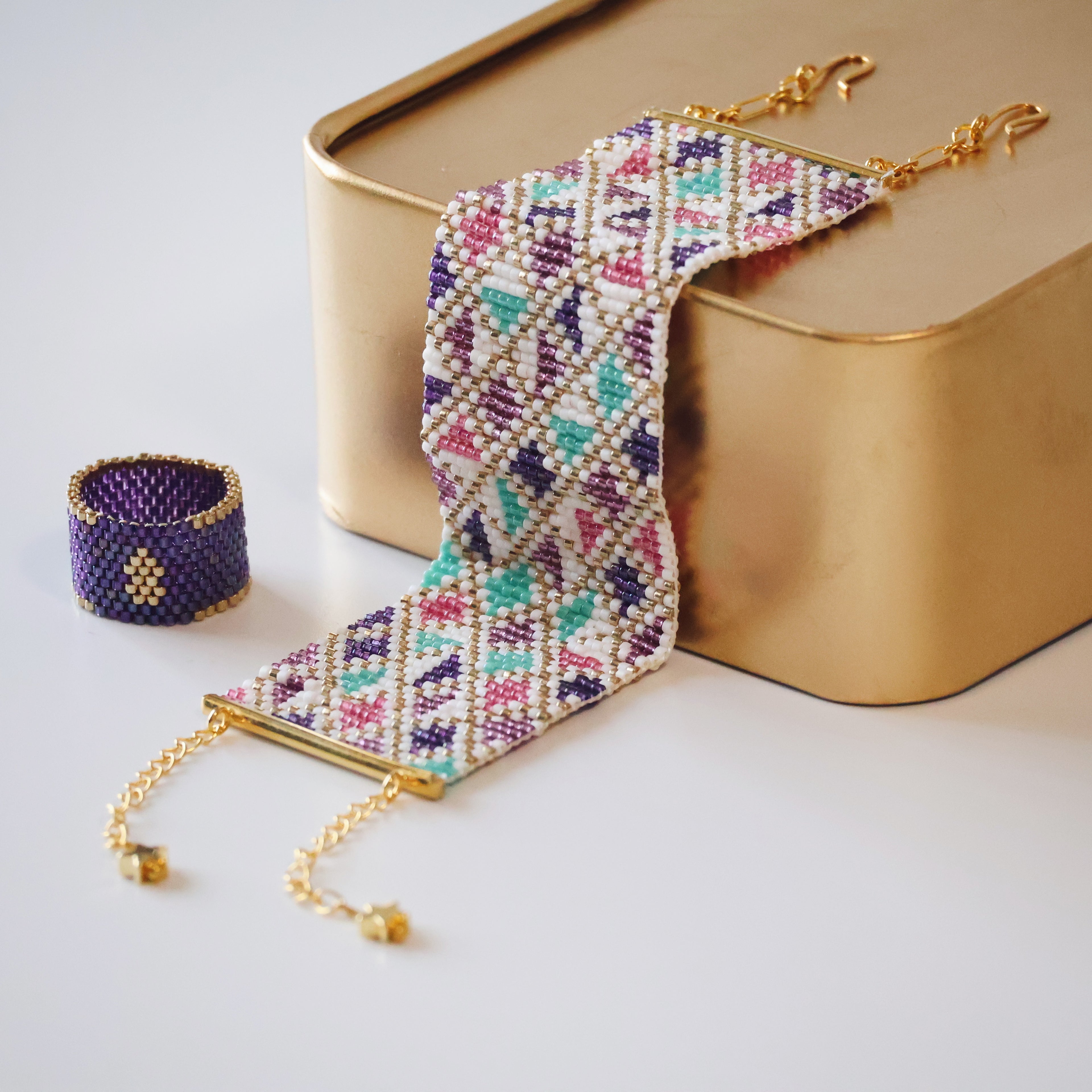 Pailey Bold Ring - Purple