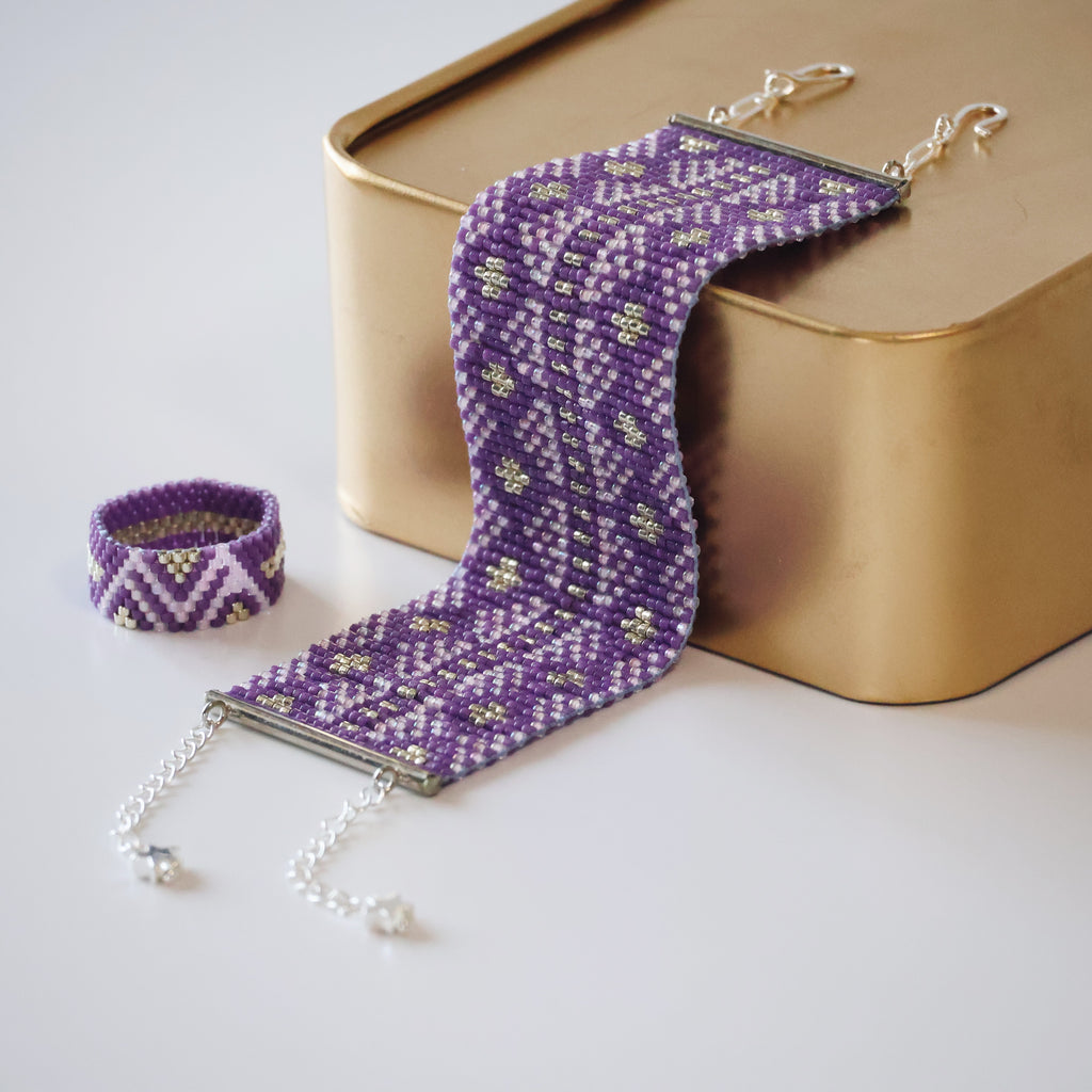 Rachel Bold Bracelet - Purple
