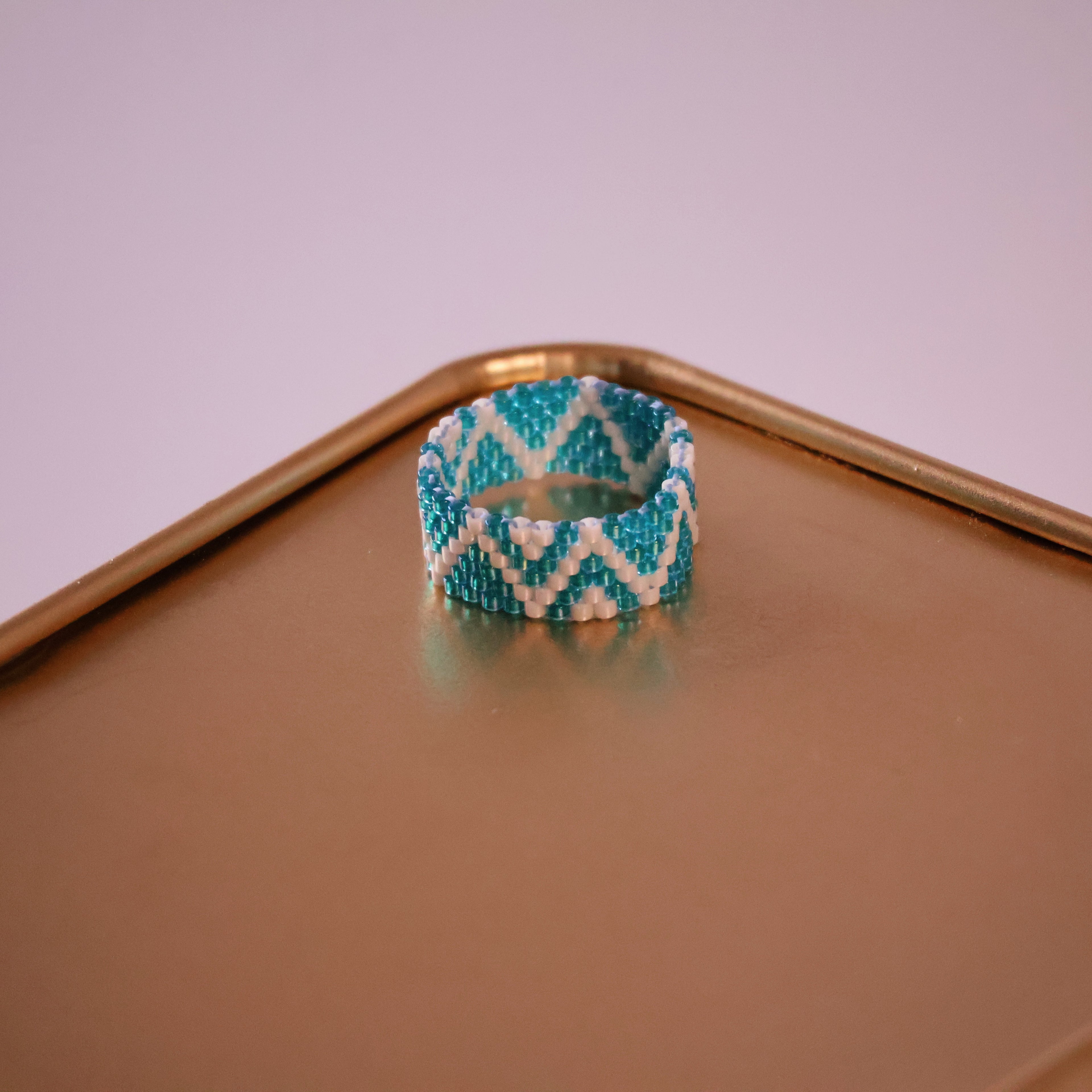Joni Minimalist Ring - Turq.