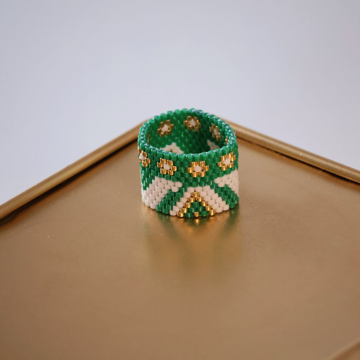 Jane Bold Ring - Green
