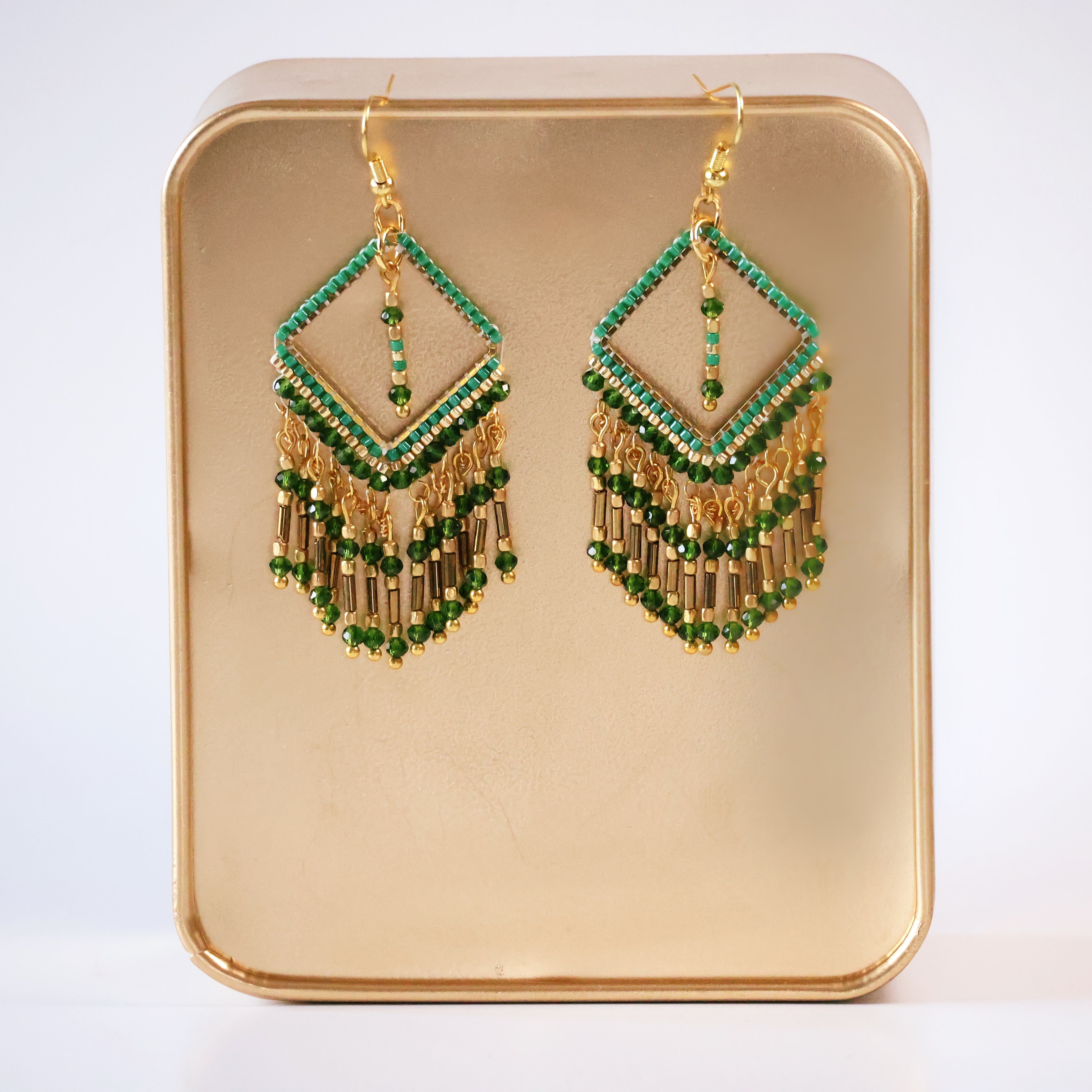 Katie Classic Earrings - Green