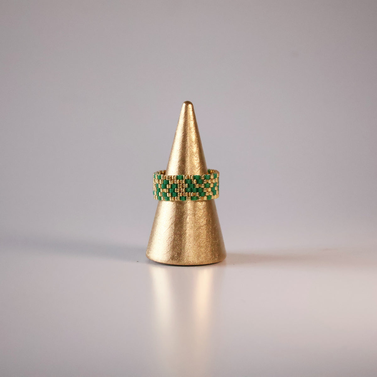 Olivia Minimalist Ring - Green