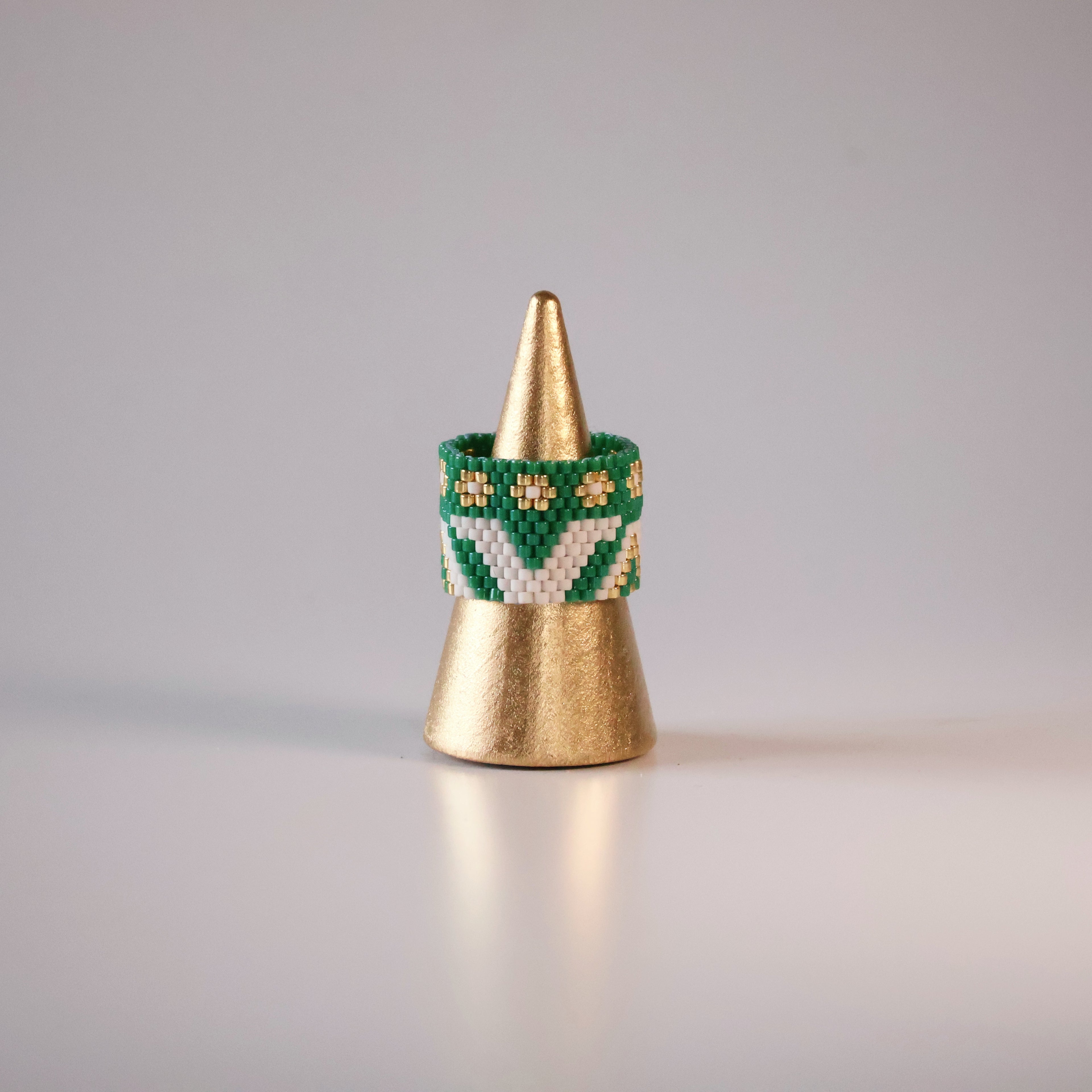 Jane Bold Ring - Green