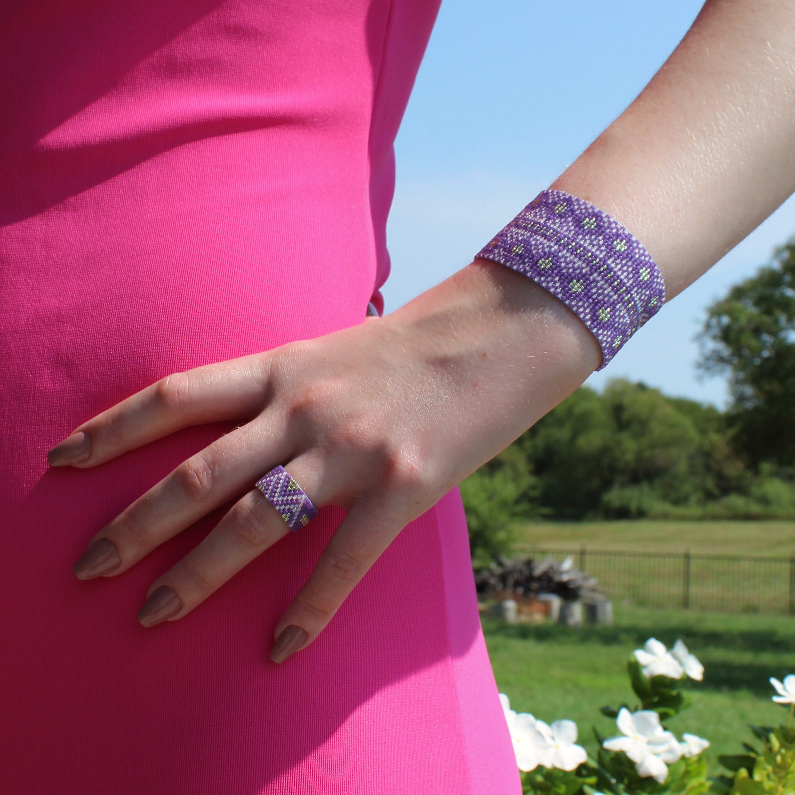 Rachel Bold Bracelet - Purple