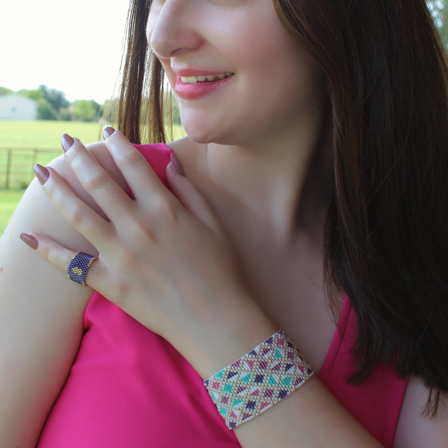 Pailey Bold Bracelet - White