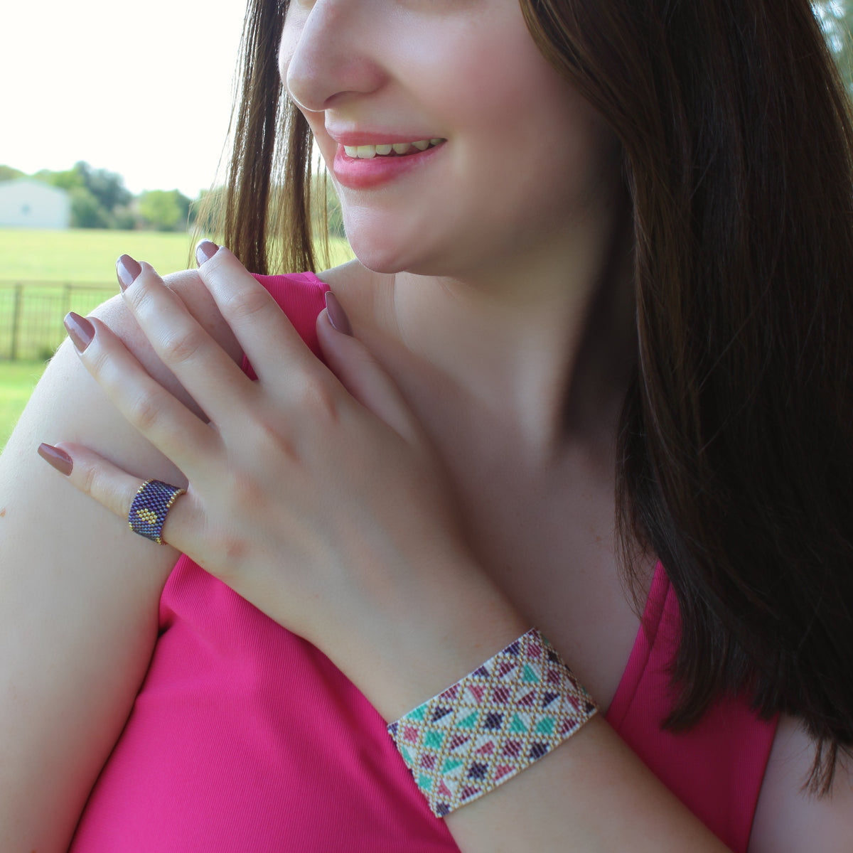 Pailey Bold Bracelet - White