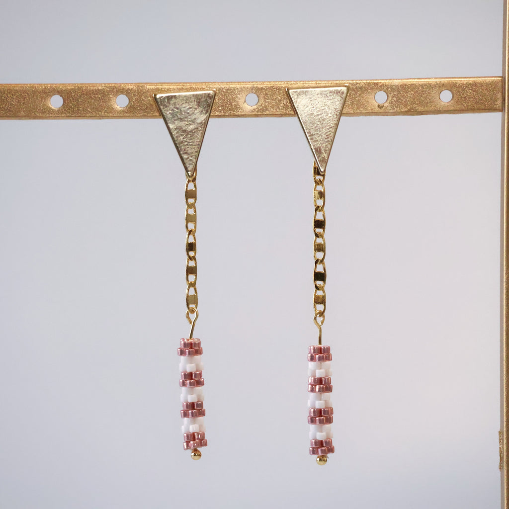 Olivia Delicate Earrings - Pink