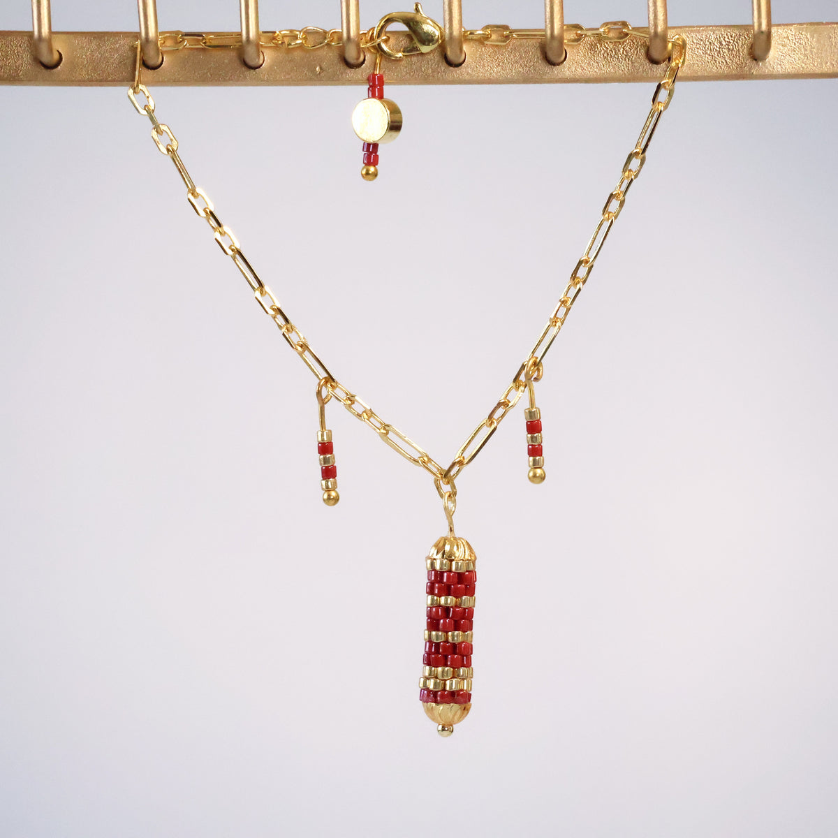 Olivia Delicate Bracelet - Red