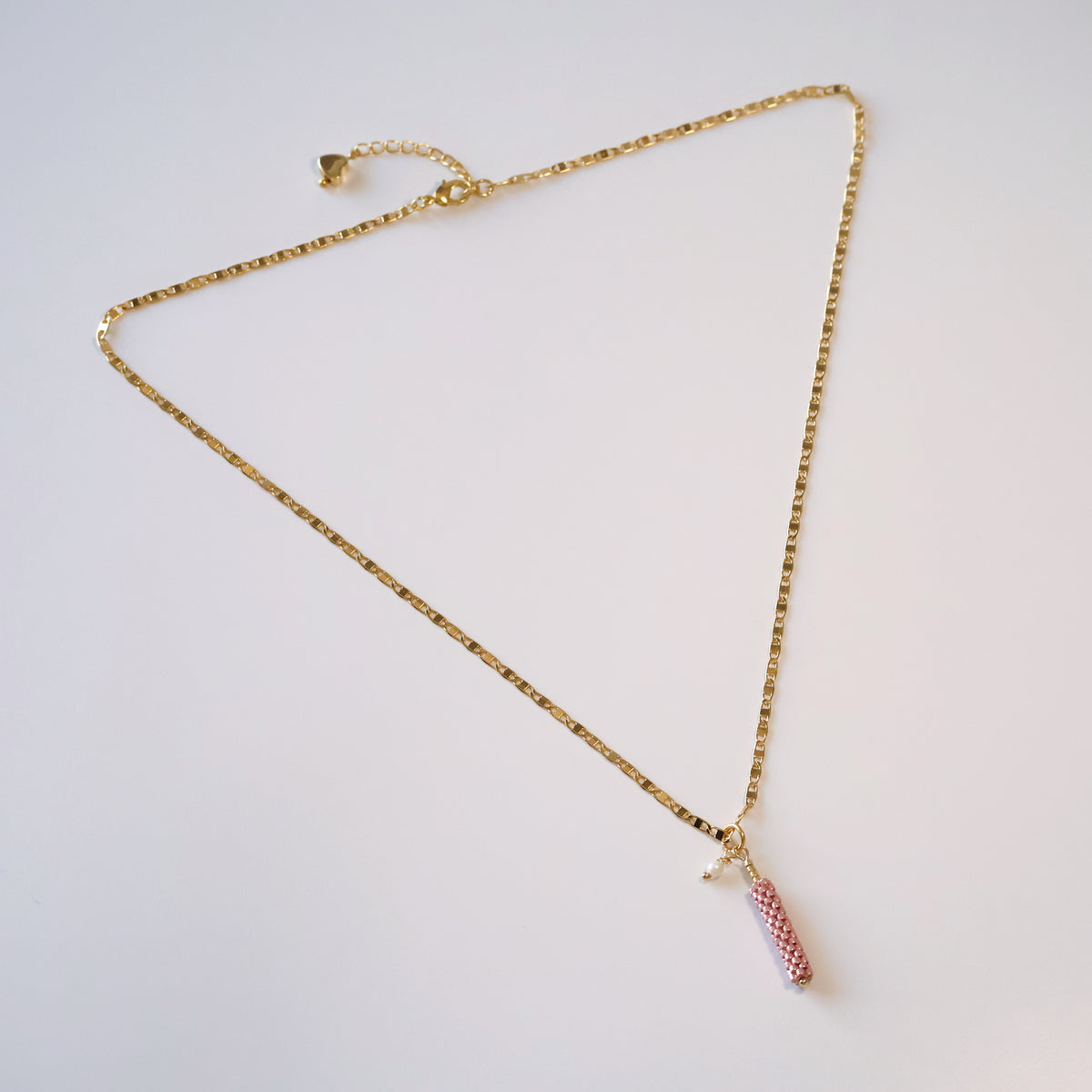 Olivia Delicate Necklace - Pink