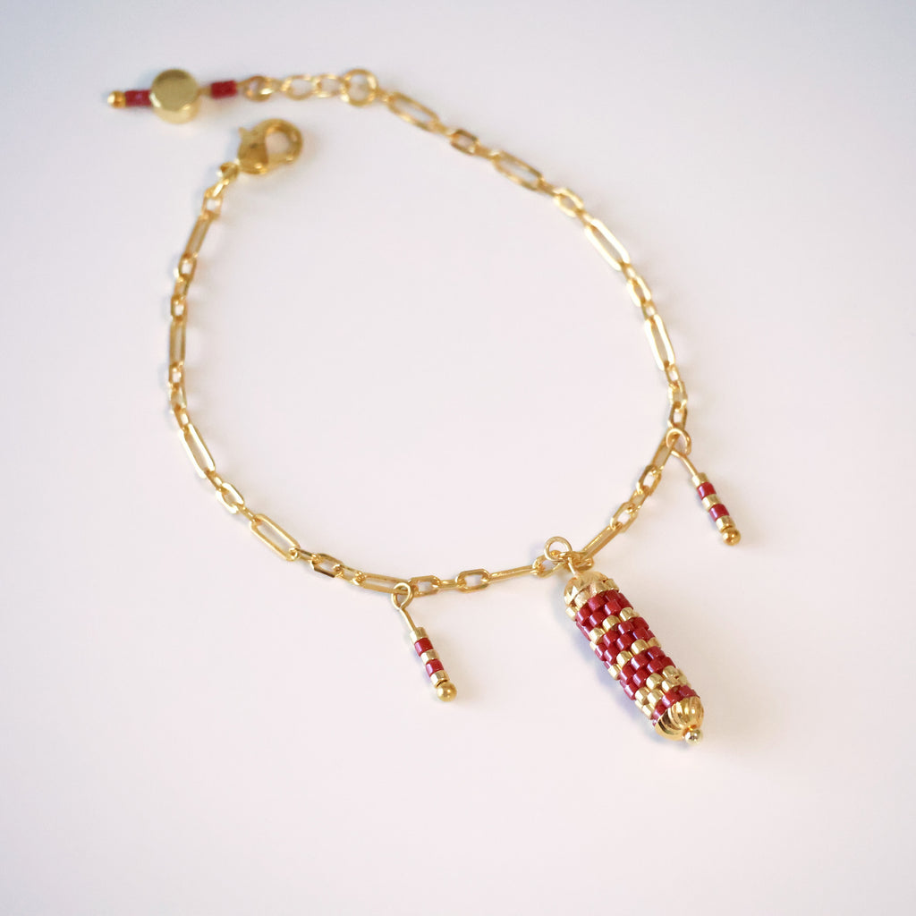 Olivia Delicate Bracelet - Red