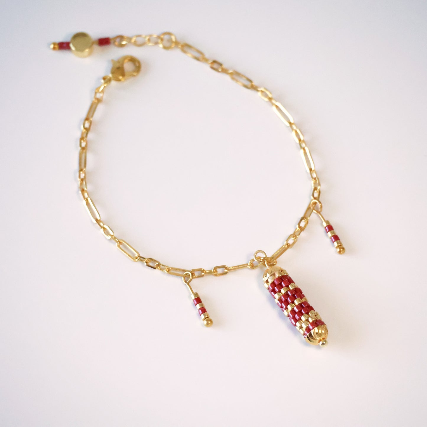 Olivia Delicate Bracelet - Red