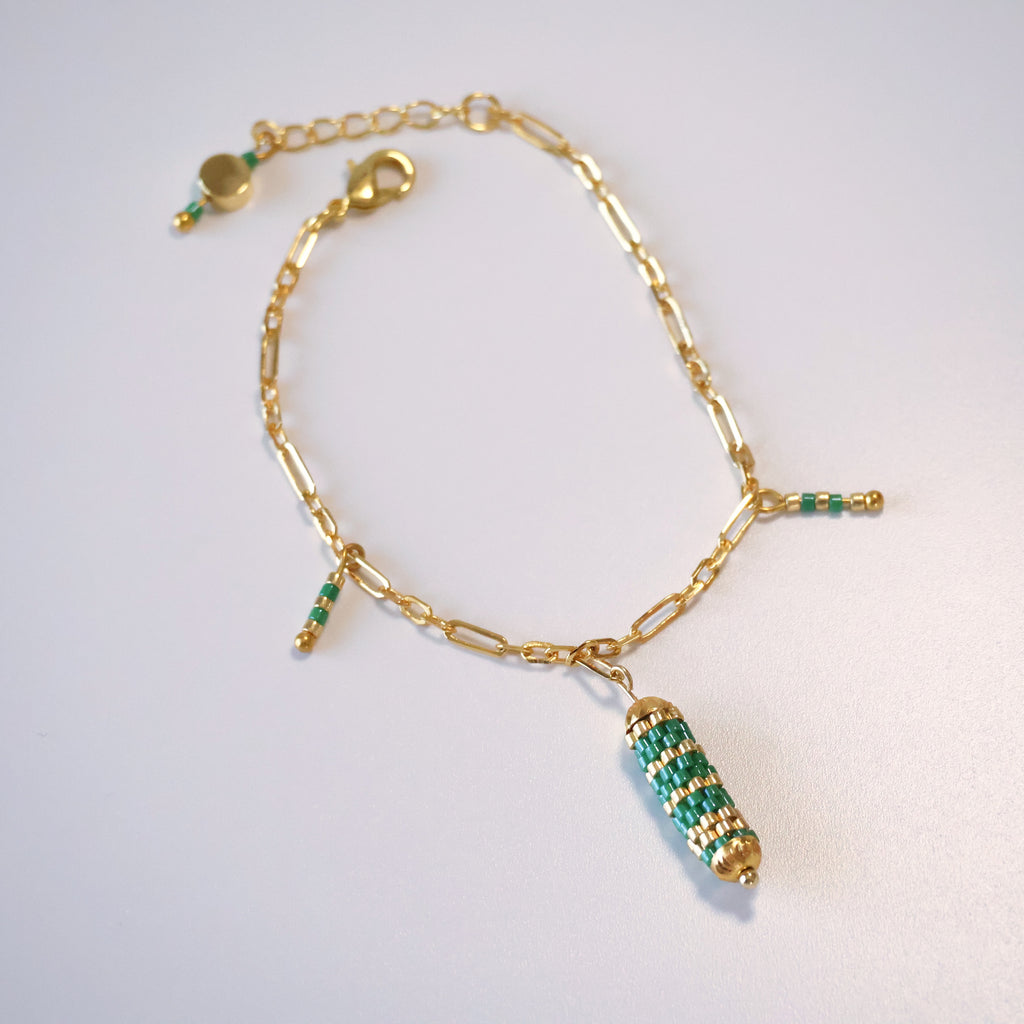 Olivia Delicate Bracelet - Green