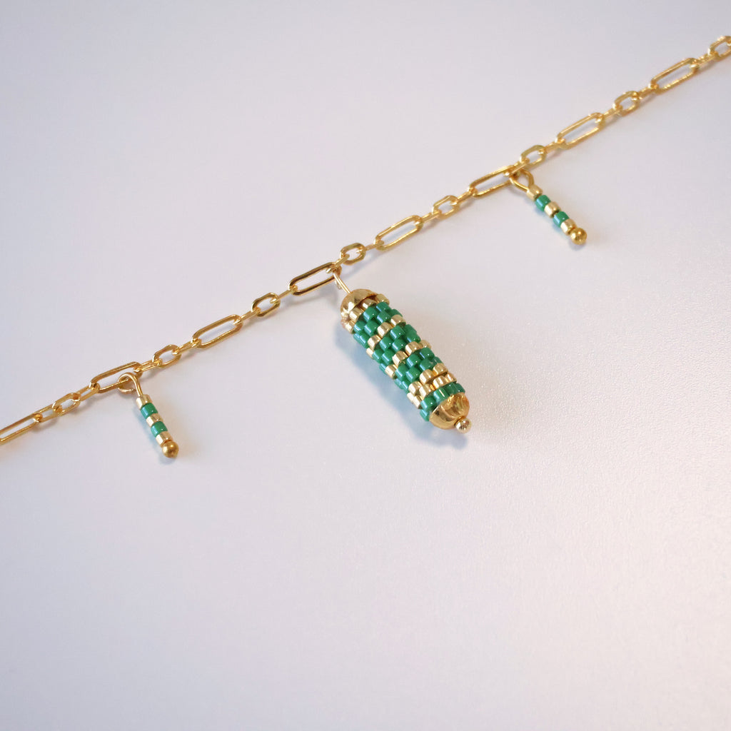 Olivia Delicate Bracelet - Green
