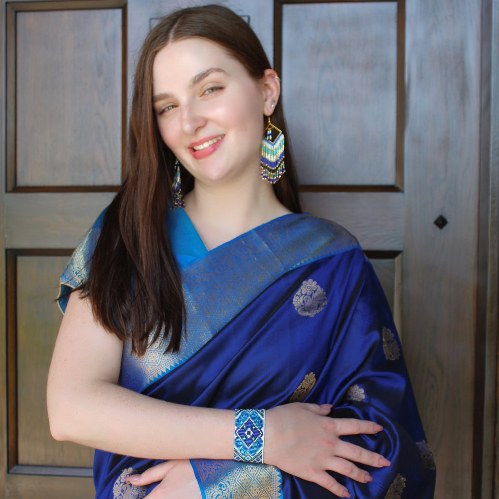 Kanta Bold Bracelet - Blue