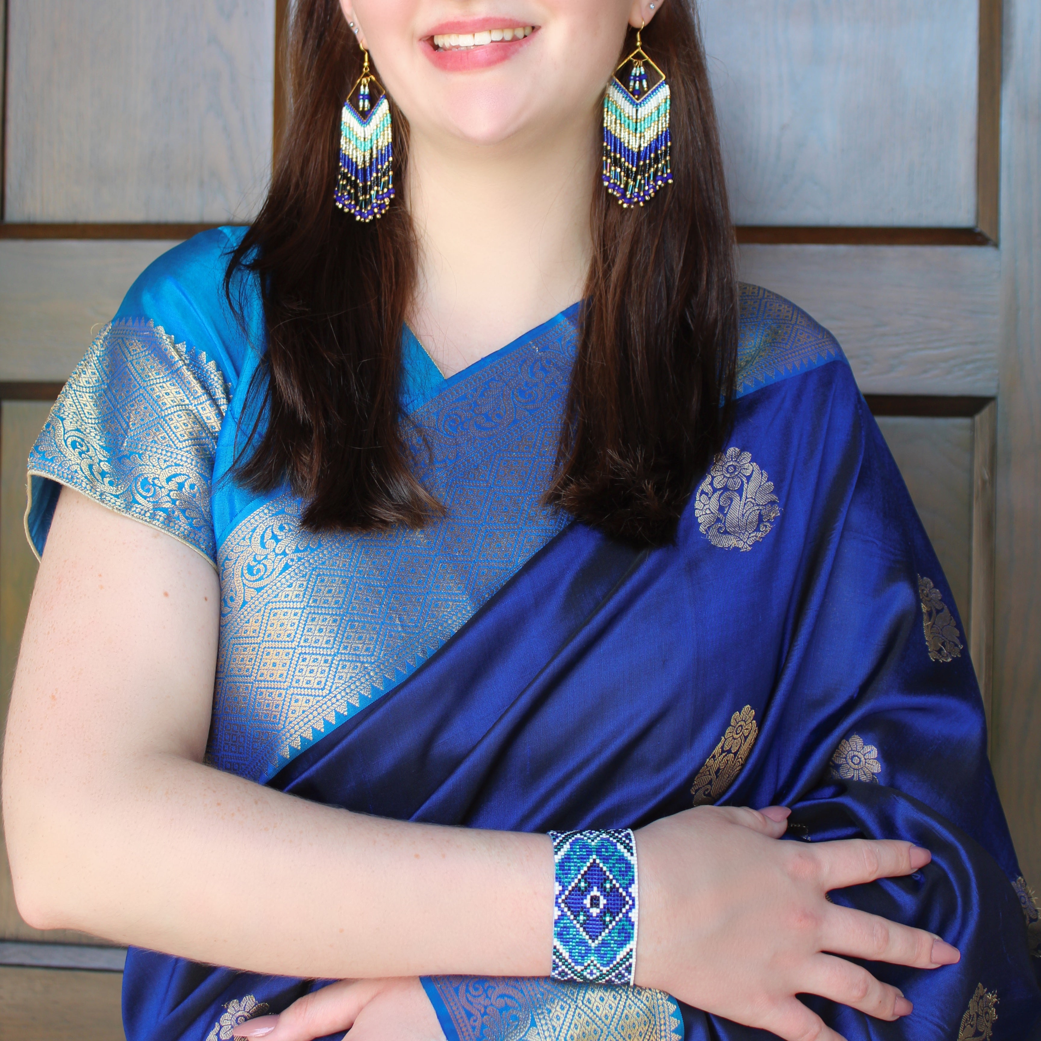 Kanta Bold Bracelet - Blue