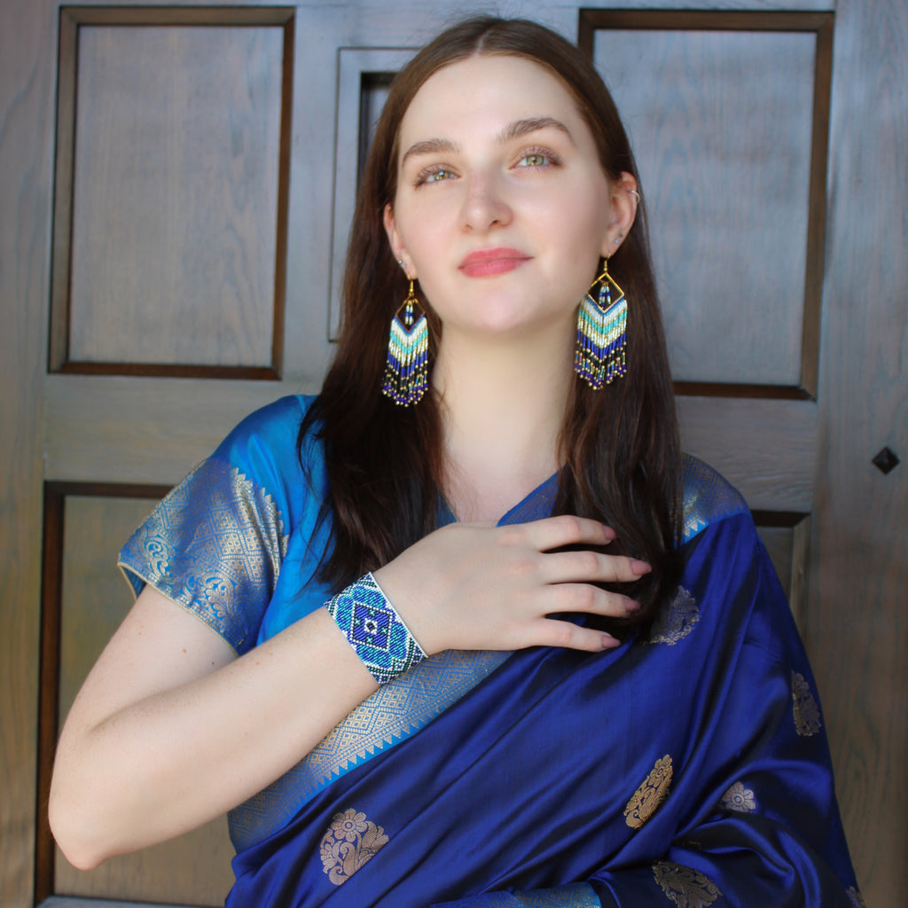 Kanta Bold Bracelet - Blue