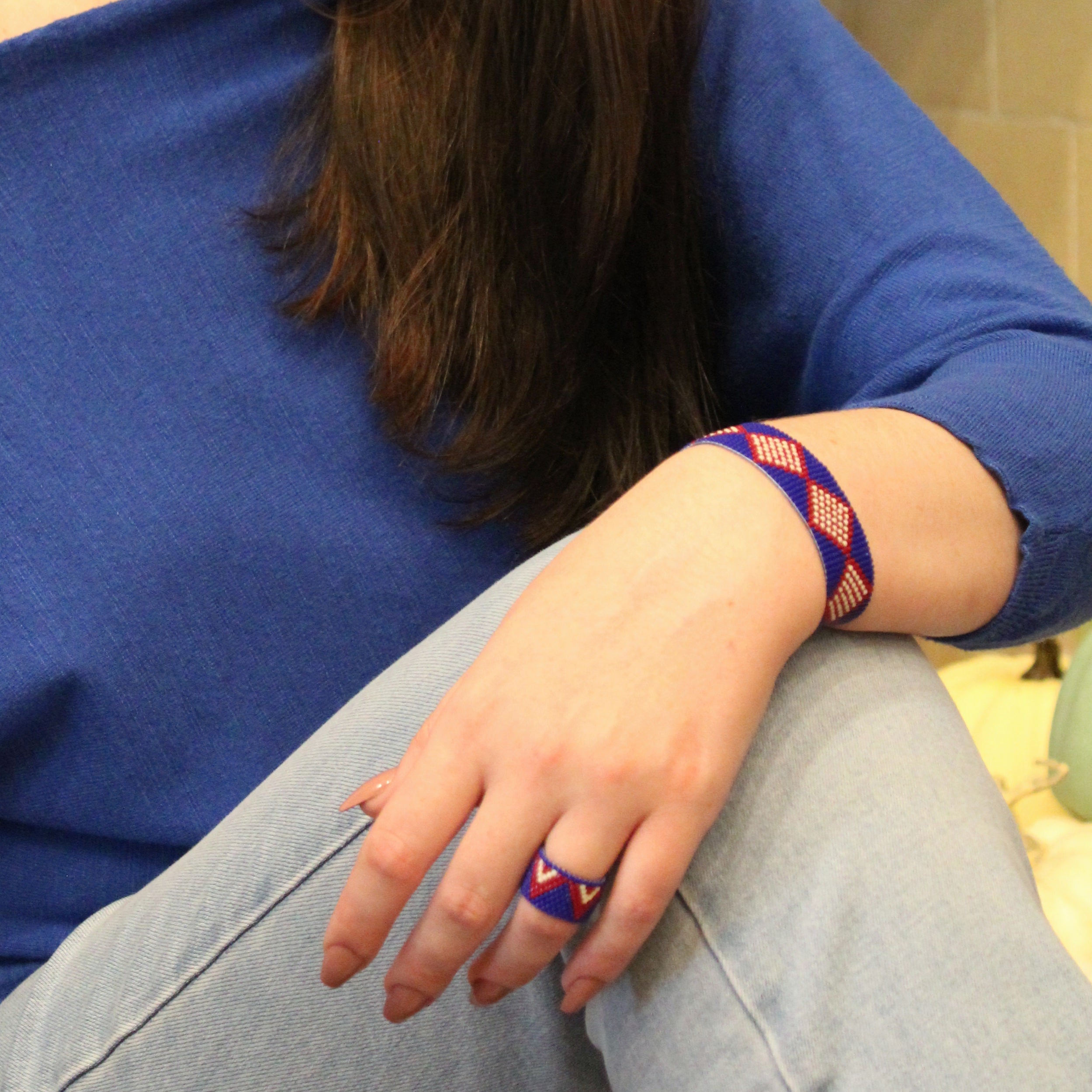 Joni Bold Ring - Blue