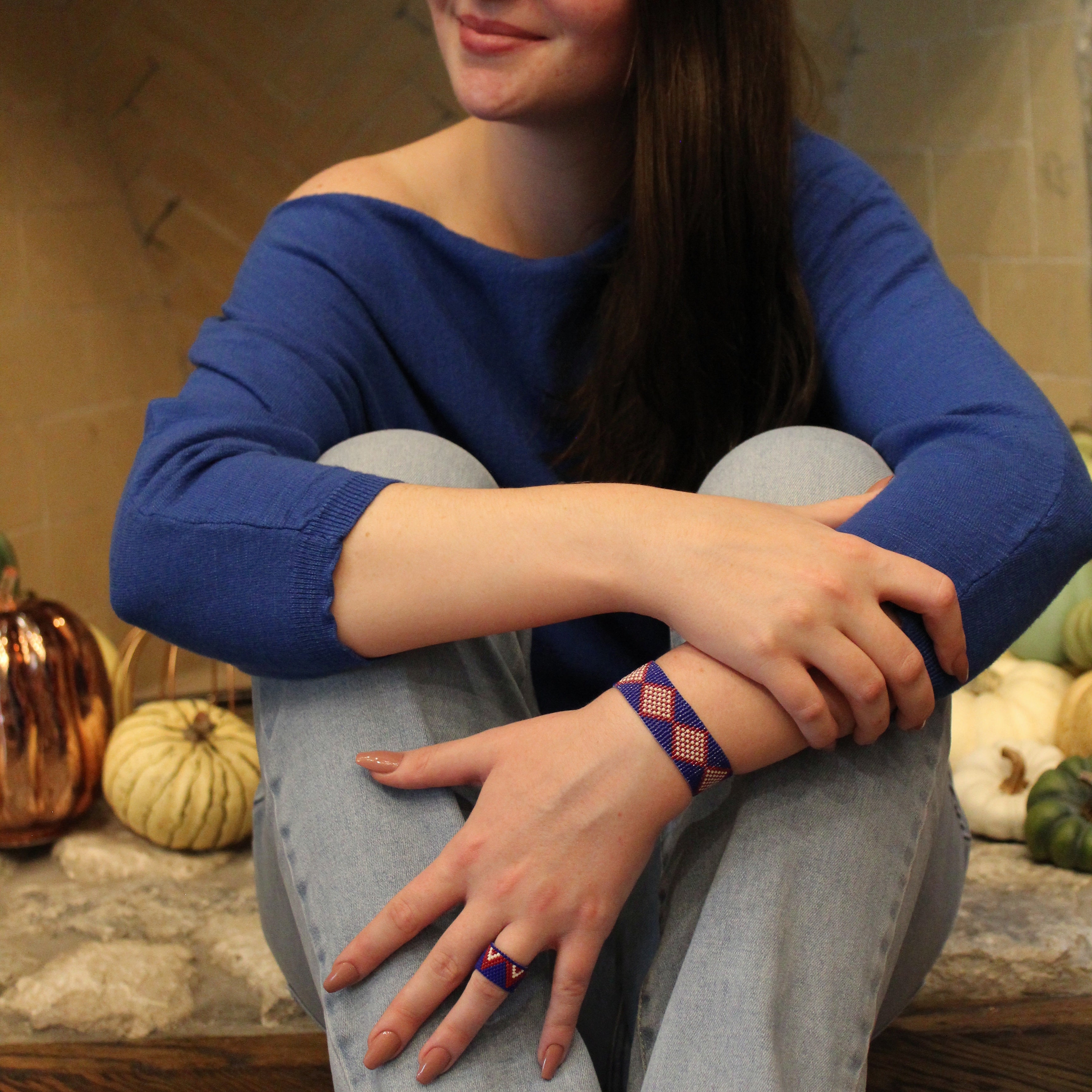 Joni Bold Ring - Blue