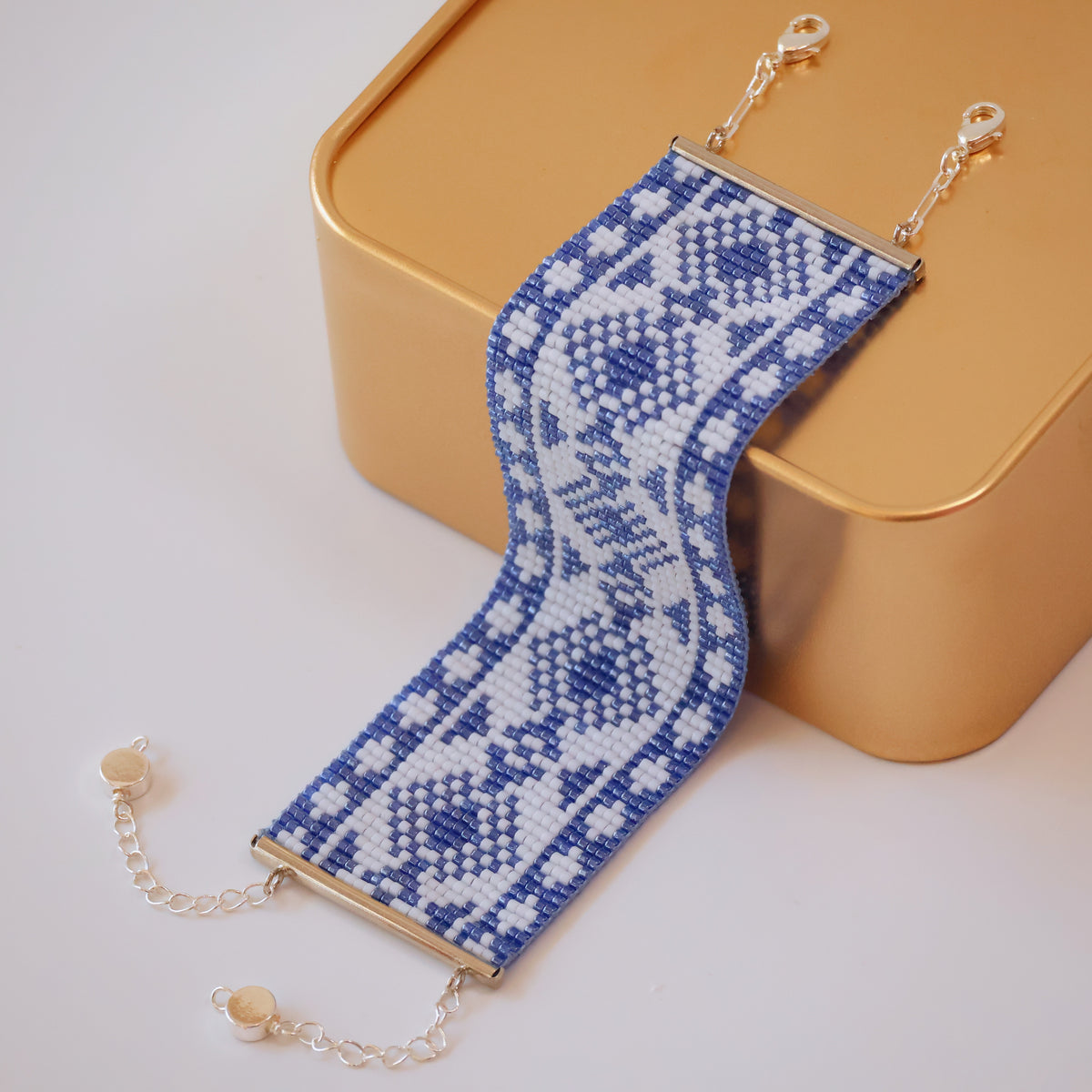 Madhavi Bold Bracelet - Blue