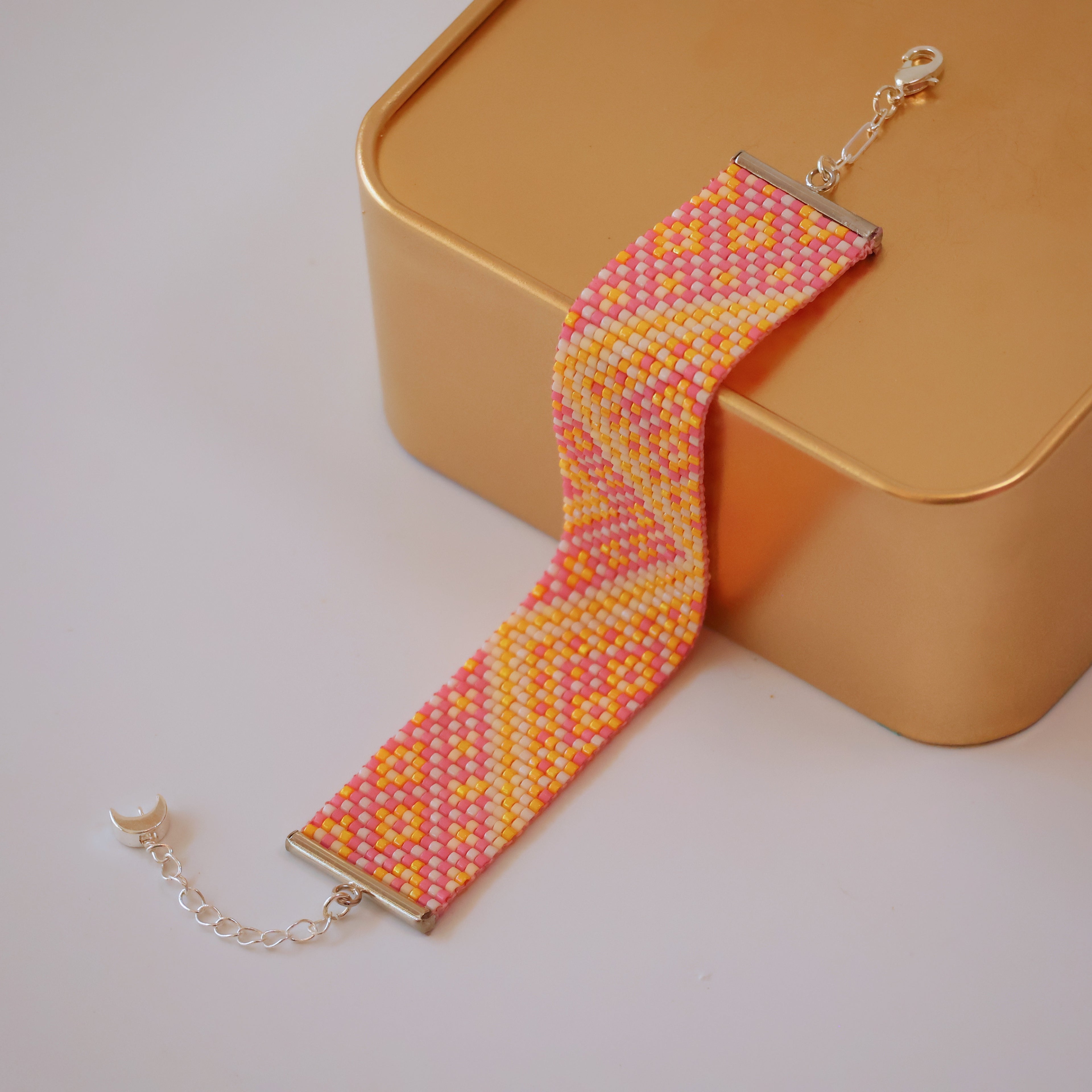 Diah Classic Bracelet - Pink & Yellow