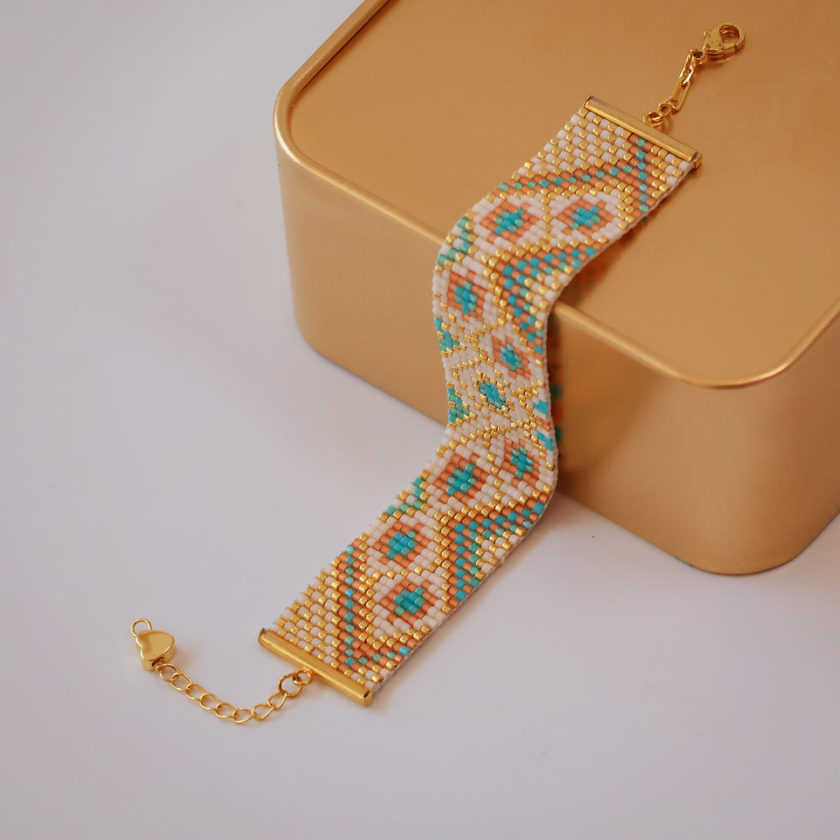 Gina Classic Bracelet - Pink & Turquoise