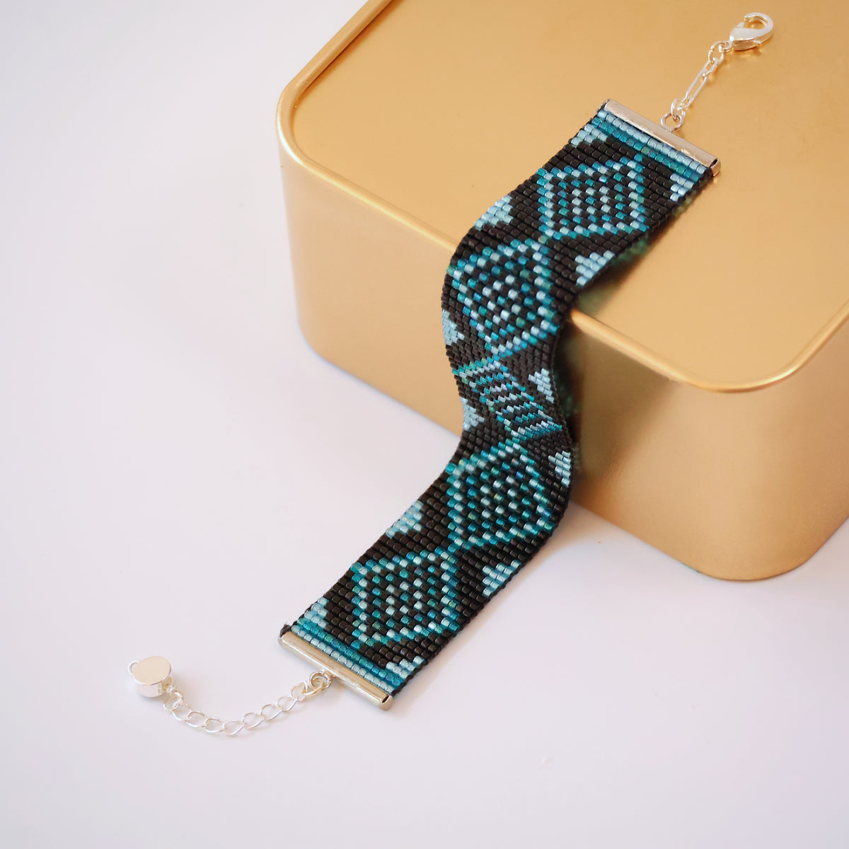 Joni Classic Bracelet - Turquoise & Black