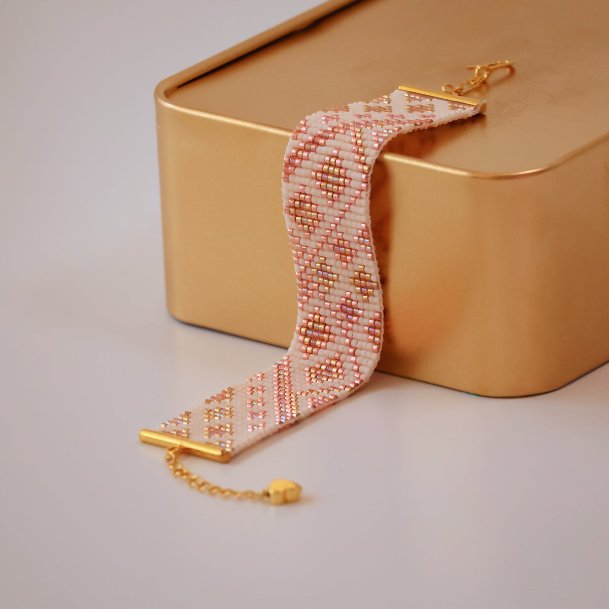 Gina Classic Bracelet - Pink & Gold