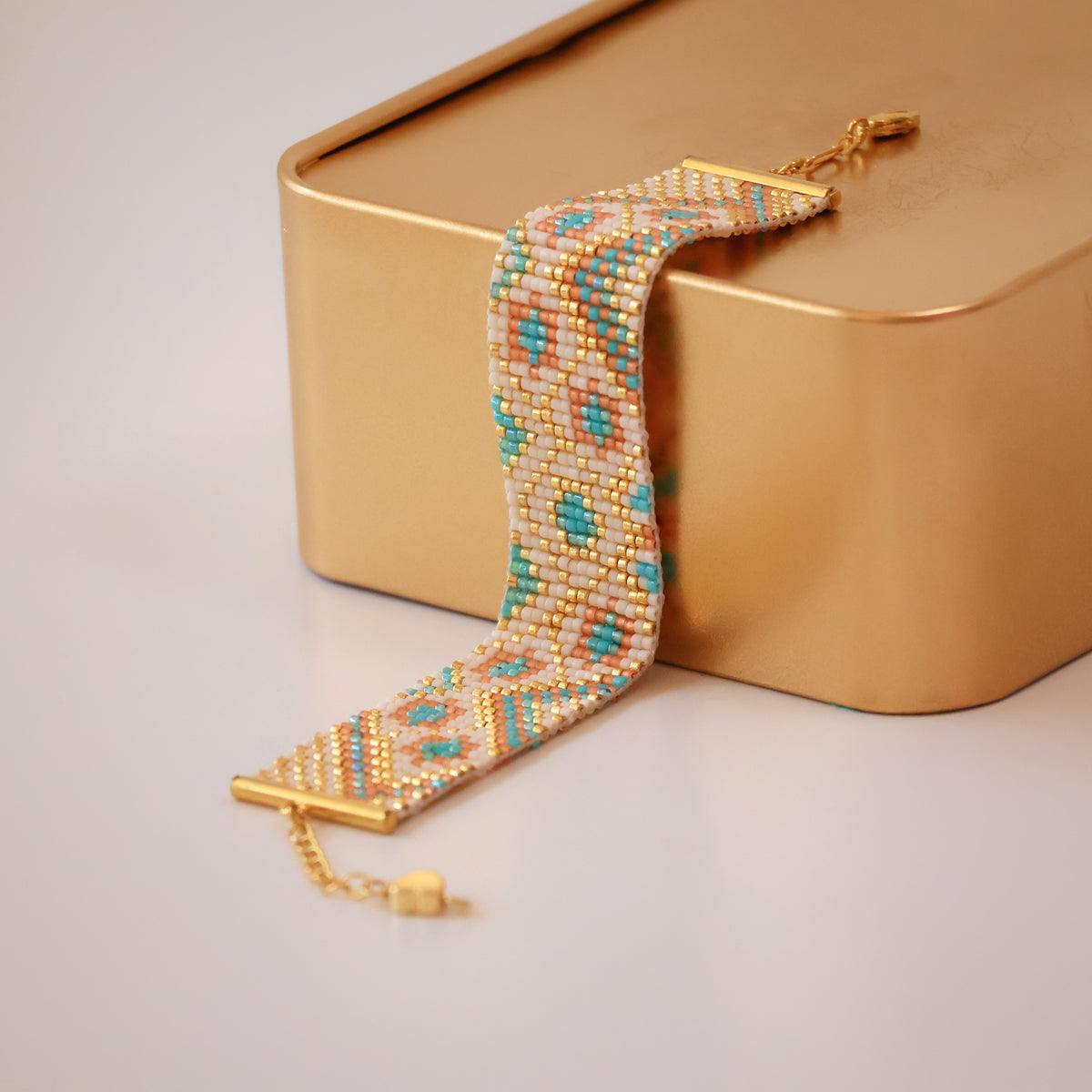 Gina Classic Bracelet - Pink & Turquoise