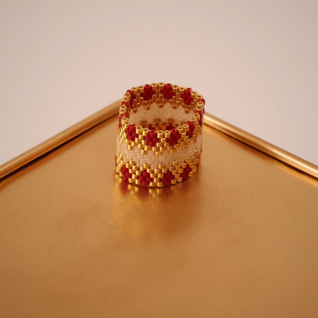 Kanta Bold Ring - Red