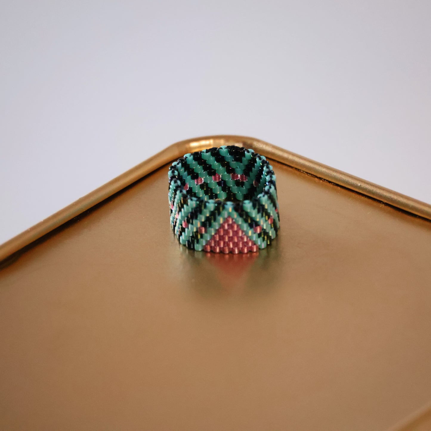 Sarah Classic Ring - Turq.