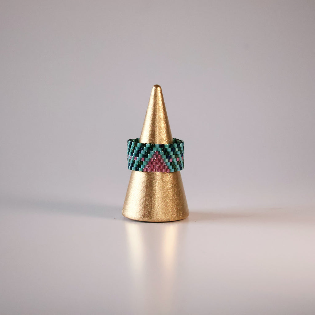 Sarah Classic Ring - Turq.