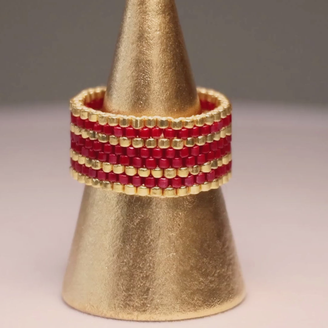 Olivia Classic Ring - Red