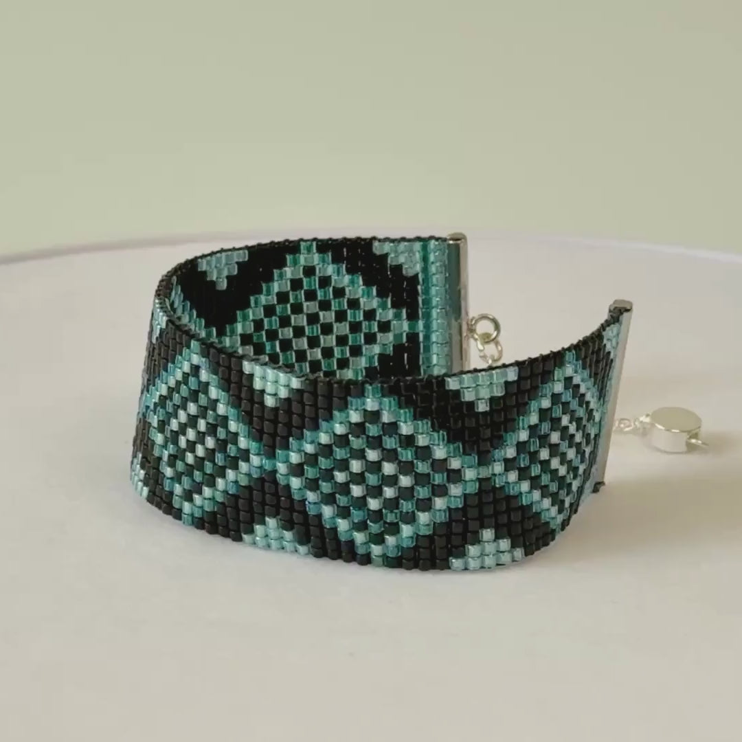 Joni Classic Bracelet - Turquoise & Black