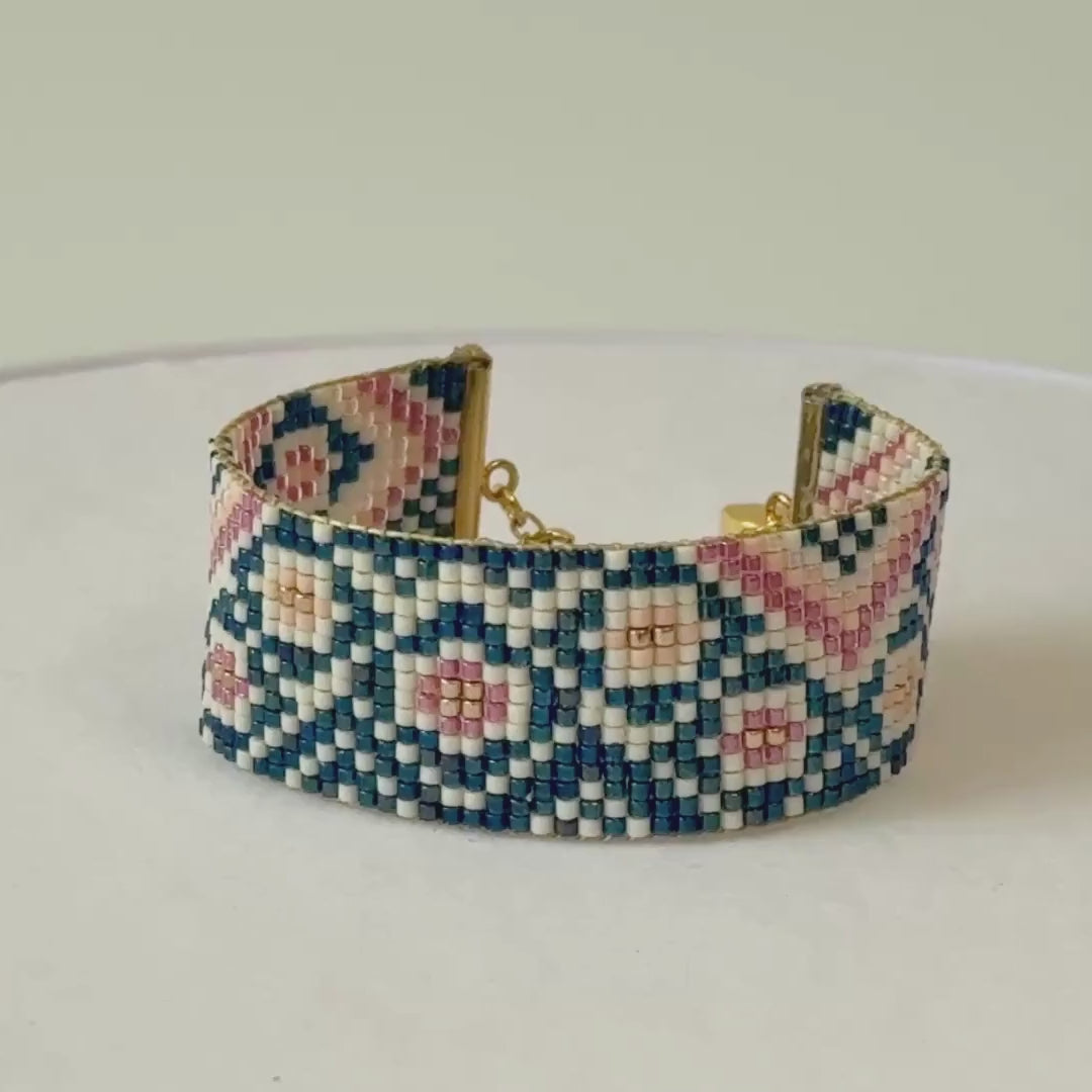 Gina Classic Bracelet - Blue & Pink