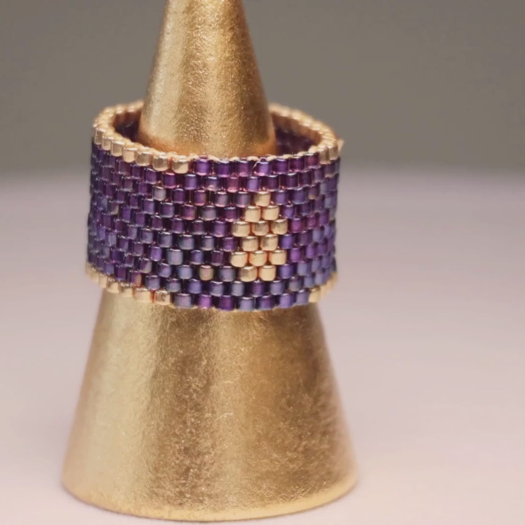 Pailey Bold Ring - Purple