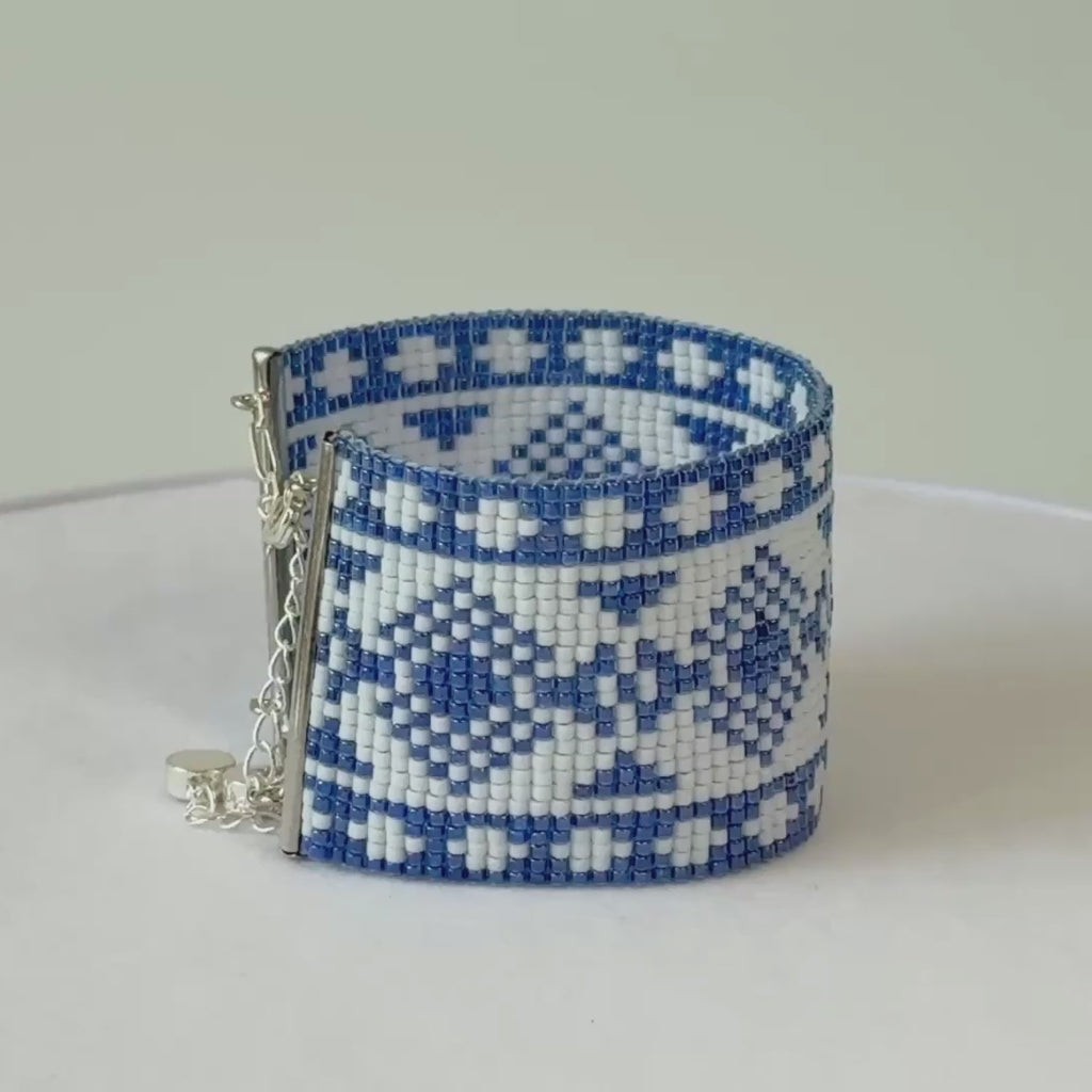Madhavi Bold Bracelet - Blue