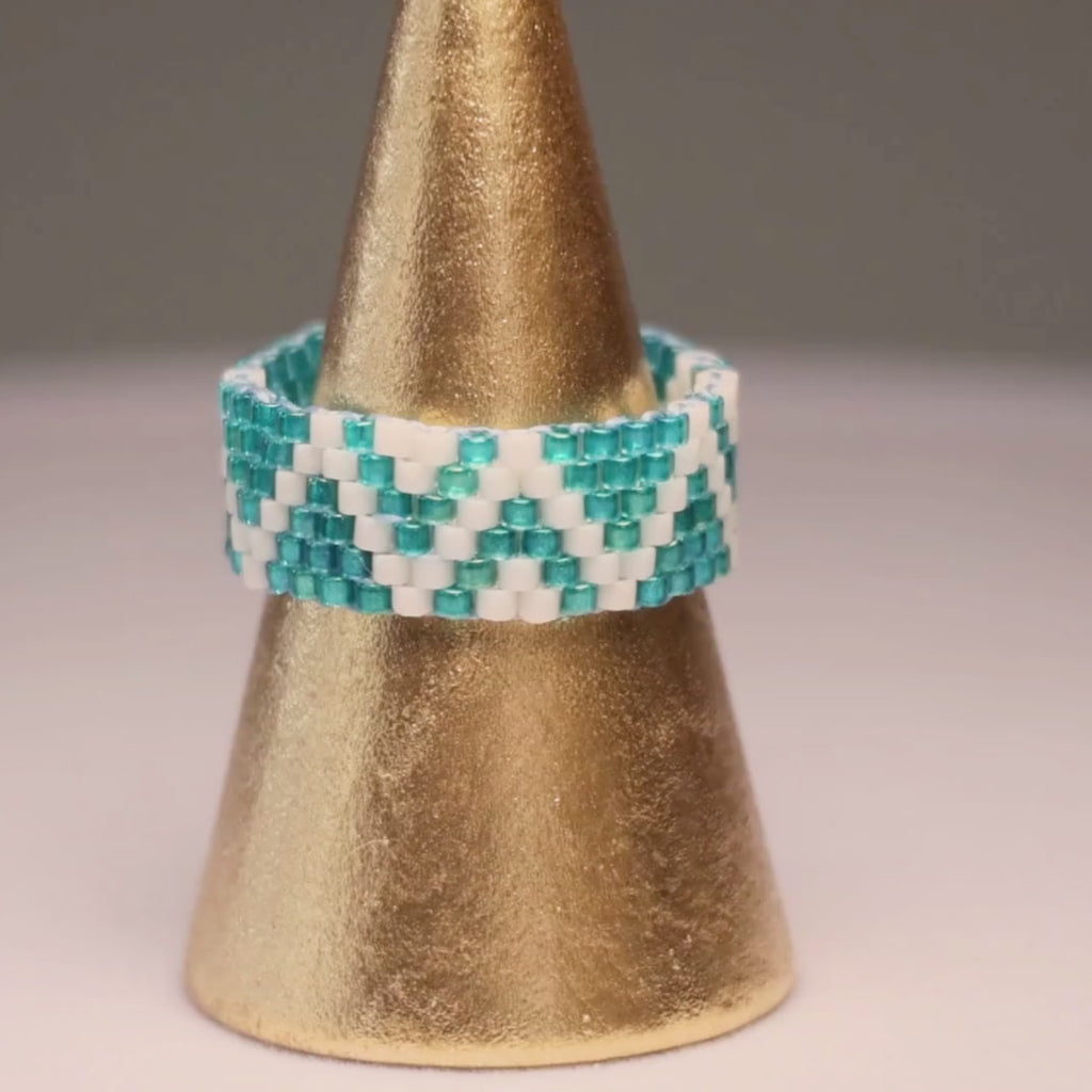 Joni Minimalist Ring - Turq.