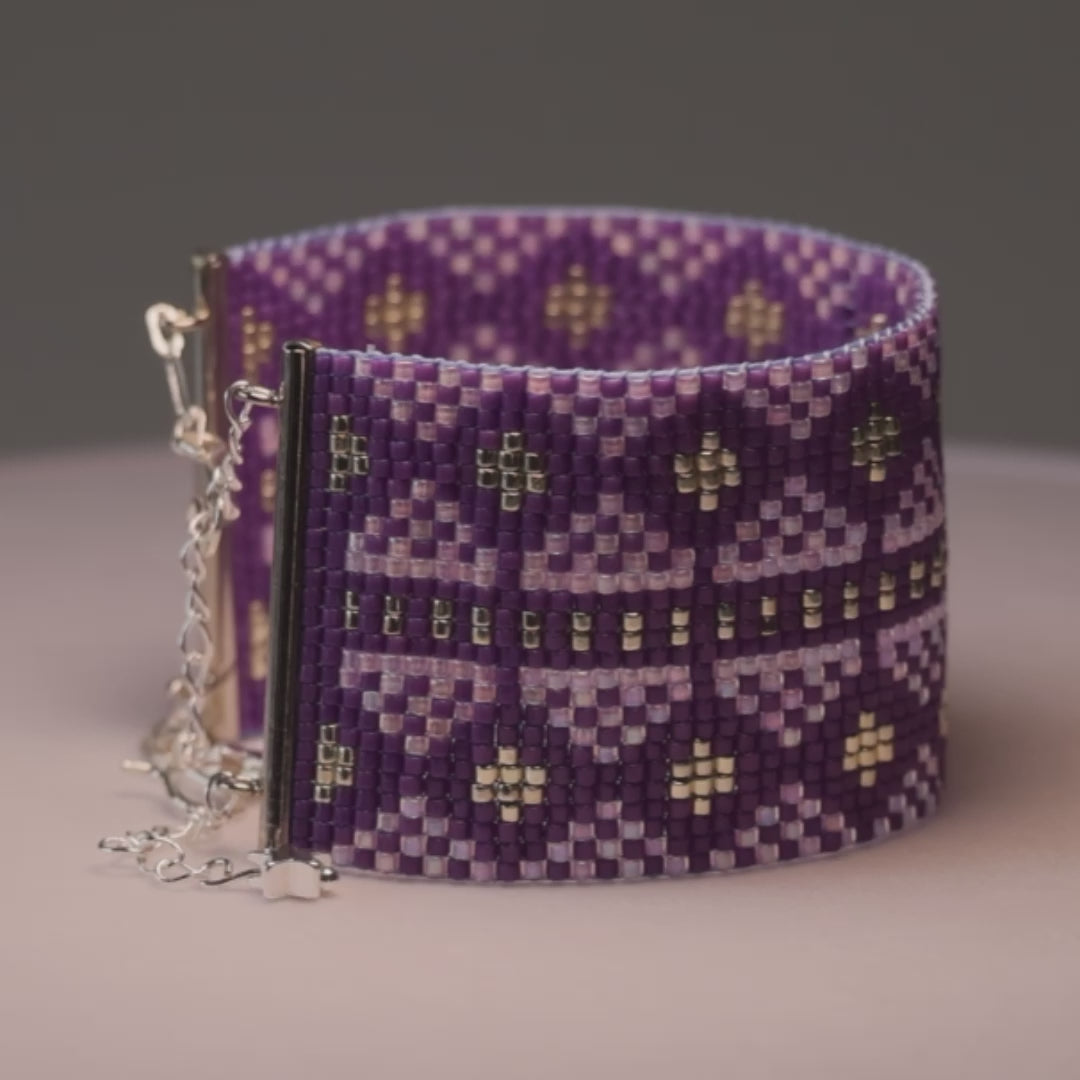 Rachel Bold Bracelet - Purple